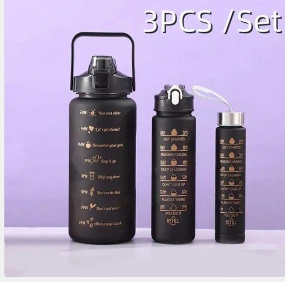 Motivational sport bottle 3 in 1
