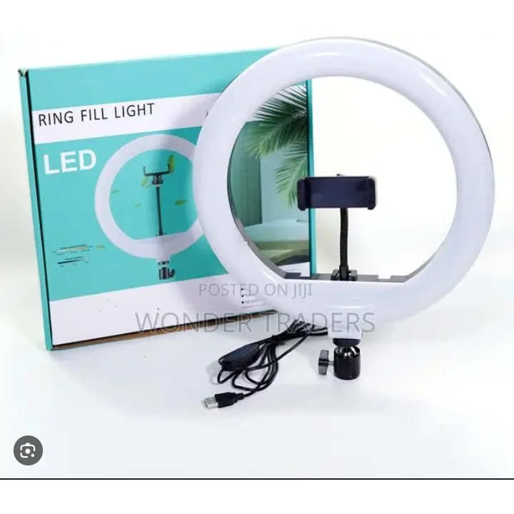 12-inch LED ring fill light.