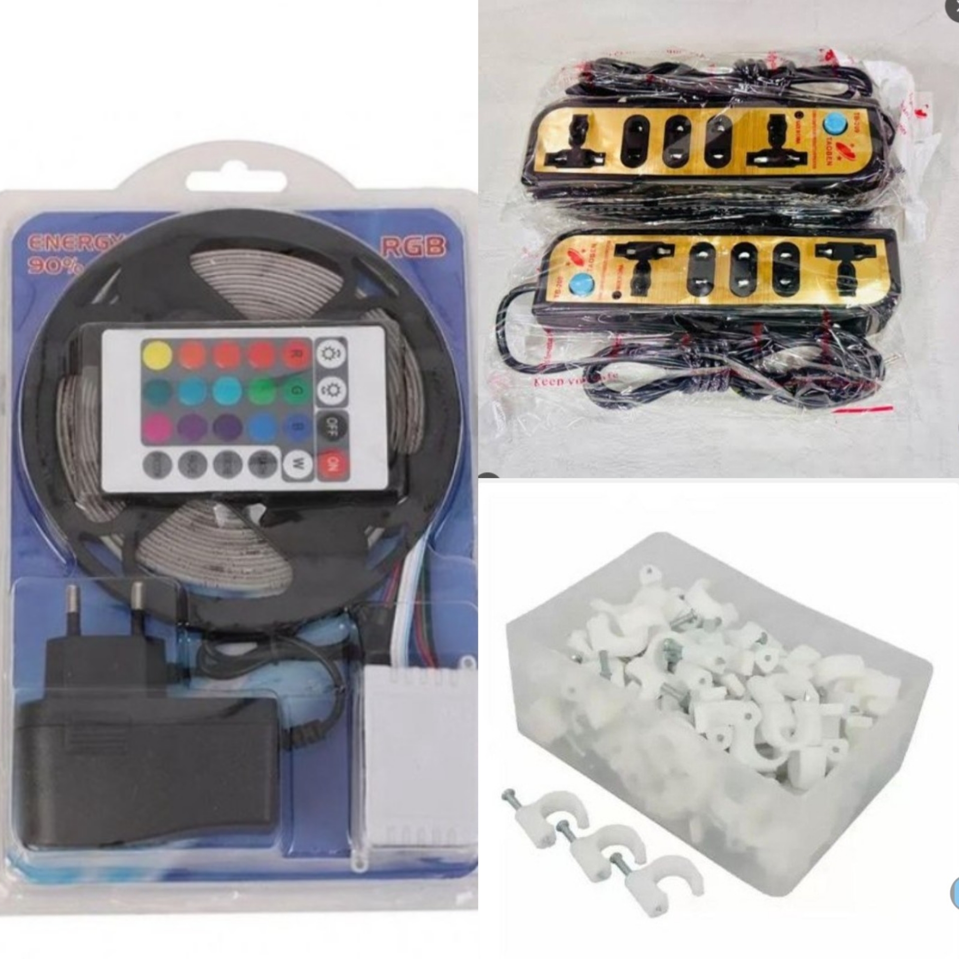 Snake light, extension plus wall clips