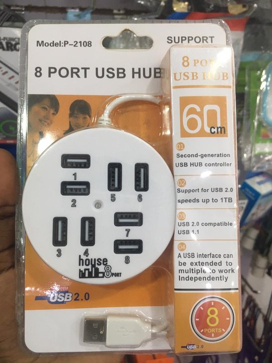 8 port USB hub 60cm