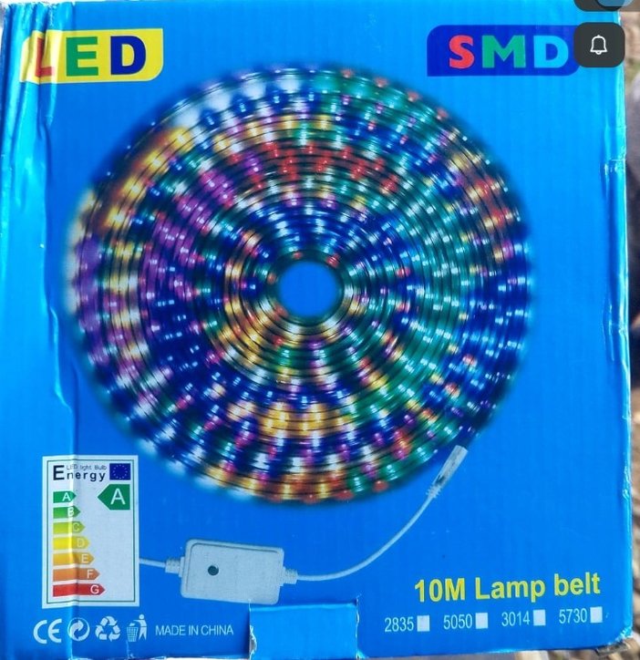 Snake led lamb belt light 10 meters