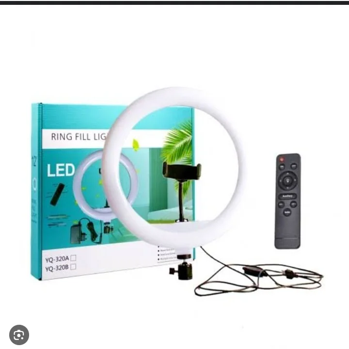 12-inch LED ring fill light.
