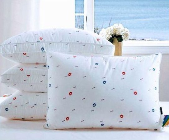 2Pc luxury soft Fibre luxury bed pillow 800g